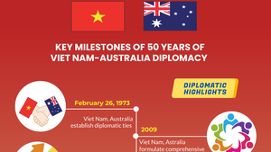 INFOGRAPHICS: KEY MILESTONES OF 50 YEARS OF 
VIET NAM-AUSTRALIA DIPLOMACY