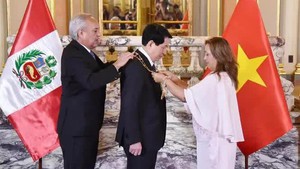 President Luong Cuong honored with &#39;The Sun of Peru&#39; Order