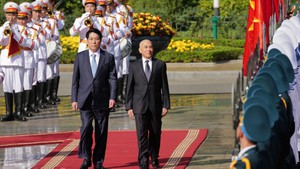 President Luong Cuong hosts official welcome ceremony for Cambodian King Norodom Sihamoni