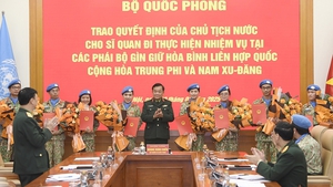 Viet Nam deploys additional eight officers to UN peacekeeping missions