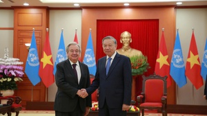 General Secretary To Lam hosts UN Secretary-General, top Lao leader