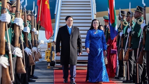 Prime Minister Pham Minh Chinh arrives in South Africa for G20 Summit