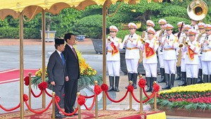 President Luong Cuong hosts official welcome ceremony for Sultan of Brunei