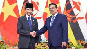 Prime Minister Pham Minh Chinh meets with Sultan of Brunei Haji Hassanal Bolkiah