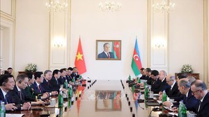 General Secretary To Lam holds talks with Azerbaijani President Ilham Aliyev