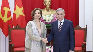 General Secretary To Lam meets UNESCO Director-General Audrey Azoulay