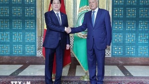 State President attends Vietnamese flag-raising ceremony at Arab League headquarters