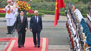 State President Luong Cuong hosts official welcome ceremony for EC President António Costa