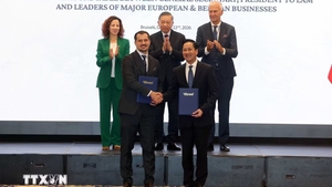 To Lam attends high-level roundtable with major European, Belgian businesses