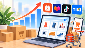 How many items sold on Viet Nam’s four major e-commerce platforms during Jan-Sept?
