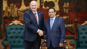 PM receives Russian Minister of Civil Defense, Emergencies and Disaster Relief