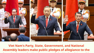 Foreign leaders congratulate top Vietnamese counterparts