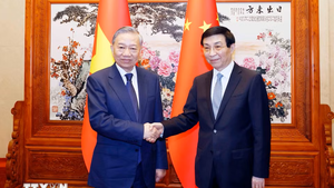 Viet Nam's top leader meets with Chairman of Chinese People’s Political Consultative Conference