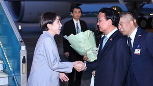 Japanese Prime Minister Takaichi Sanae arrives in Ha Noi for three-day visit to Viet Nam
