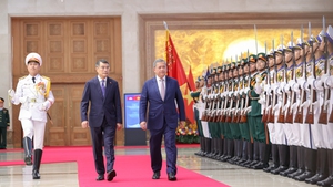 Cambodian Prime Minster Hun Manet accorded official welcome ceremony in Ha Noi