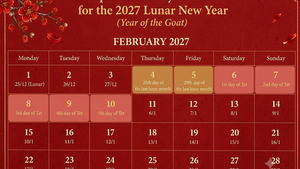 Public workers may get seven days off on Lunar New Year 2027