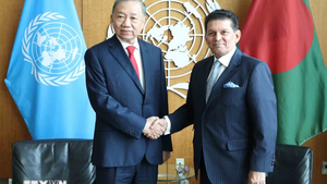 Top Vietnamese leader meets with foreign leaders, heads of international organizations in New York