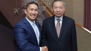 To Lam meets Acting U.S. Navy Secretary Hung Cao in New York