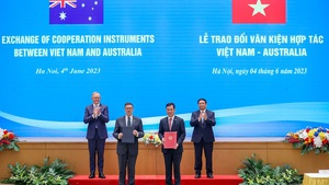 越南—澳大利亚交换多项重要合作文件，开通两条新直飞航线