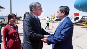 越南政府总理范明正抵达圣保罗 开始对巴西进行正式访问