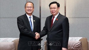 越南国会主席王廷惠会见中国企业代表