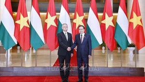 越南国会主席陈青敏与匈牙利国会主席格维尔&#183;拉斯洛举行会谈