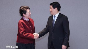 2025年APEC会议：越南国家主席梁强接见大型企业领导人