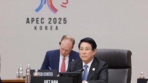 越南国家主席梁强会见中共中央总书记、中国国家主席习近平