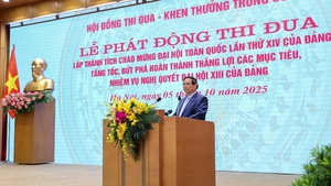 政府总理发起迎接越共十四大和第十六届国会选举的竞赛运动