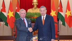 越共中央总书记苏林会见约旦国王阿卜杜拉二世&#183;伊本&#183;侯赛因