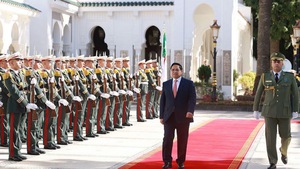 范明政总理会见阿尔及利亚总统