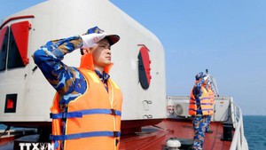 越中海军编队在北部湾开展联合巡逻