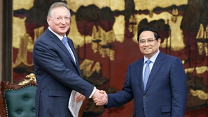 越南政府总理范明政会见俄罗斯扎鲁别日石油公司总经理库德里亚绍夫