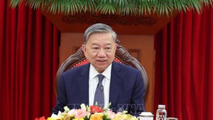 越共中央总书记苏林与欧洲理事会主席通电话