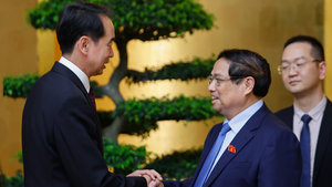 范明正总理会见中国驻越南大使何炜