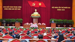 越共第十三届中央委员会第十二次会议闭幕