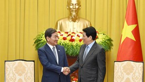越南国家主席梁强会见韩国总统特使