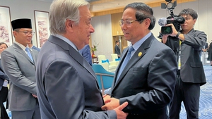 范明政总理会见联合国秘书长