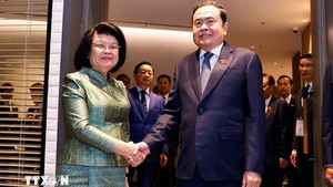 陈青敏国会主席会见柬埔寨和东帝汶领导