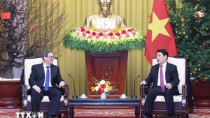 越南国家主席梁强会见古巴外交部长布鲁诺·罗德里格斯·帕里利亚