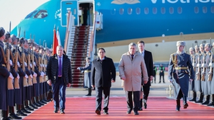 范明政总理抵达莫斯科，开始对俄罗斯进行正式访问