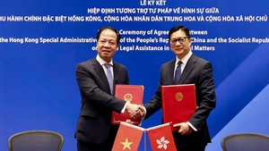 越南和中国香港签署刑事事宜相互法律协助协定