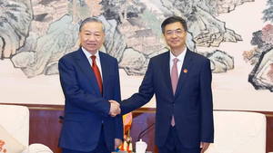 越共中央总书记、国家主席苏林会见中国广西壮族自治区党委书记陈刚