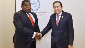 越南国会主席陈青敏会见各国议会联盟秘书长马丁·纯贡