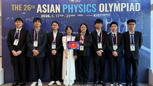 2026年亚洲物理奥林匹克竞赛：越南国家队8名学生全部获奖，位列前八