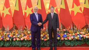 越南政府总理黎明兴同东帝汶总理夏纳纳·古斯芒举行会谈