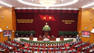 越共十四届三中全会第二天新闻公报