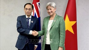 越南外交部长黎怀忠会见澳大利亚外交部长黄英贤
