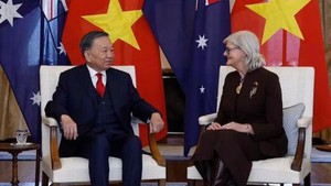 越共中央总书记、国家主席苏林会见澳大利亚总督萨曼莎·莫斯顿