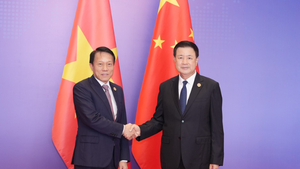 越南公安部部长梁三光会见中国公安部部长王小红